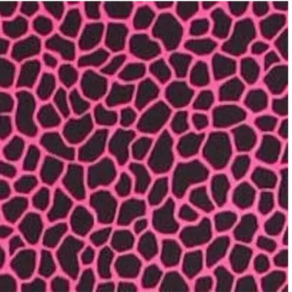 Michael Kors Women's Plus Size Sleeveless Halter Top, Pink Black Giraffe - Picture 6 of 6